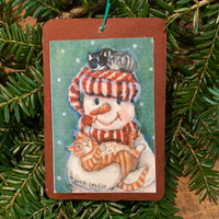 Christmas Tree Ornaments - Wooden Small - 2” x 3”