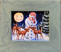 “Frosty with Deer” 4x5