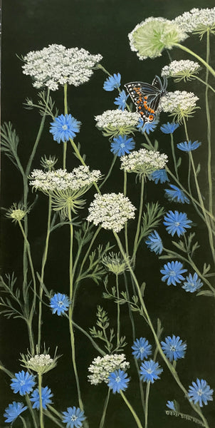 Queen Anne's Lace and Chicory - Original Artwork - No Discounts may be applied