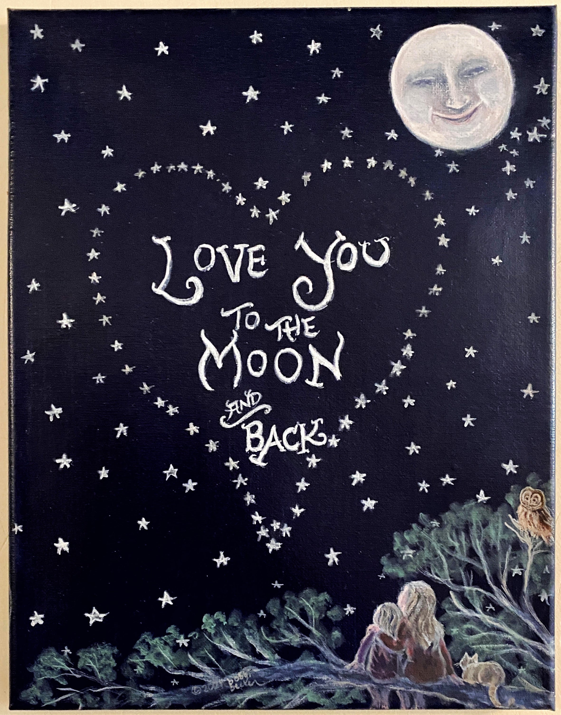 Amazon.com: I Love You to the Moon and Back - Bronze Moon