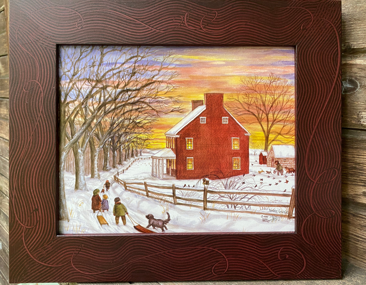 "Winter Sunset" 8x10 the bobbi becker gallery