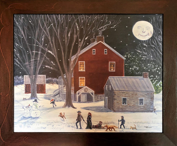 "Coming Home After Sledding"  16"x20"