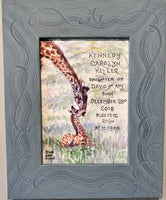 Giraffe Birth Certificate