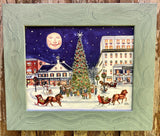 "Gettysburg Square at Christmastime"  8x10