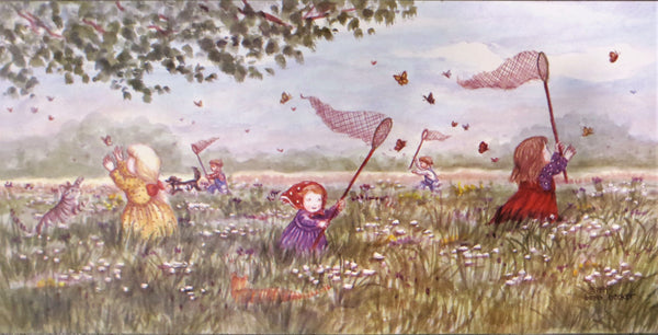 "Chasing Butterflies" 7x14