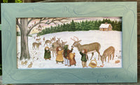 "Feeding the Deer"  7x14