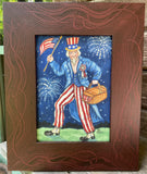 Uncle Sam with Flag - Print 5"x7"
