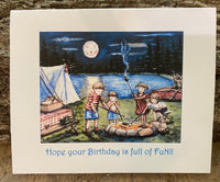Toasting Marshmallows  - Birthday Card