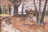 Playing in the Leaves - Print 5” x 7”