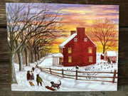 "Winter Sunset"  8x10