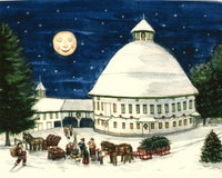 "The Round Barn at Christmas Time"   8x10
