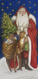"Santa with Deer"  7x14