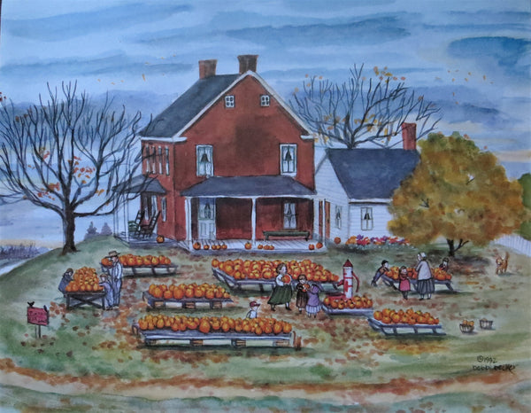 "Pumpkins For Sale" 11x14