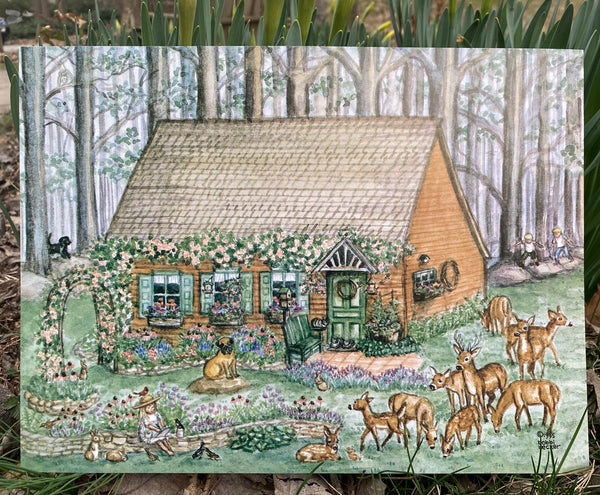 “Little House in the Woods” 9x12