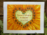 Sunflower Heart card