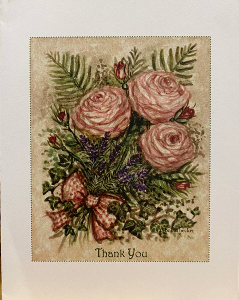 “Roses, Lavender & Ivy” card