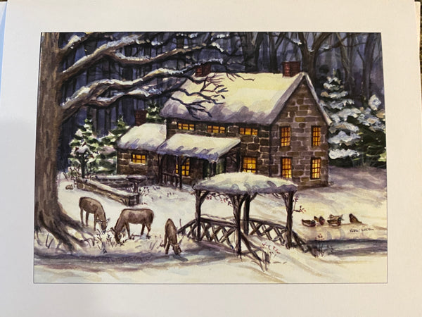 “Snowy Cottage” card