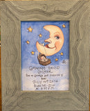 “Moon with Baby Basket” Birth Certificate  5 x 7